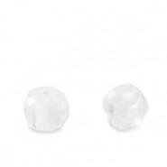 Cubic Zirconia beads Disc 2x3mm Transparent